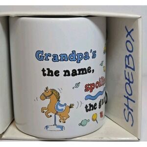 NIB Vintage‎ Hallmark Shoebox Greetings Grandpa Game Coffee Cup Mug